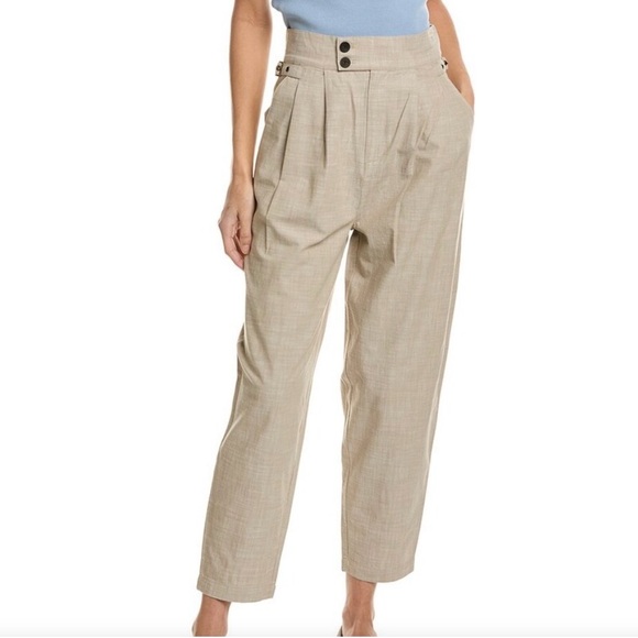 NWT Joie Nadia High-Waisted Tan Women's Pants sz 4